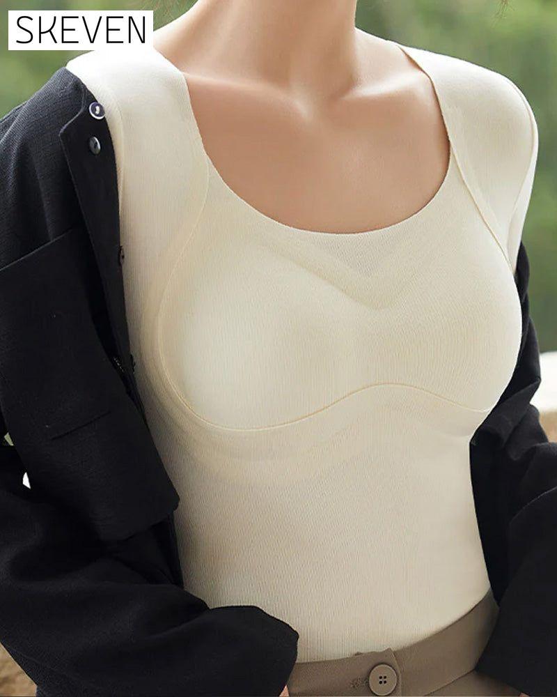 Nahtloses Thermotop für Damen mit integriertem BH