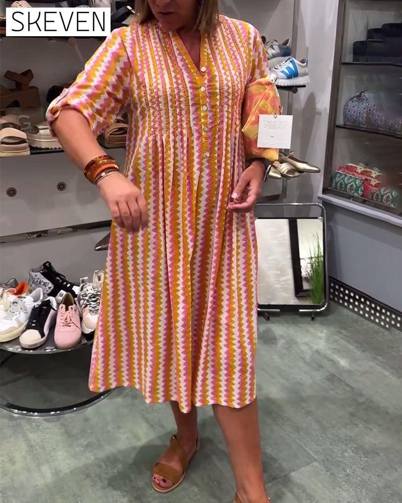 Robe à imprimé vagues