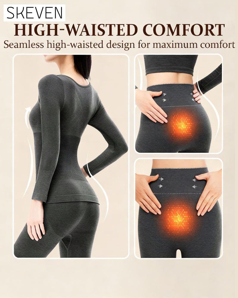 Ensemble de sous-vêtements thermiques pour femmes