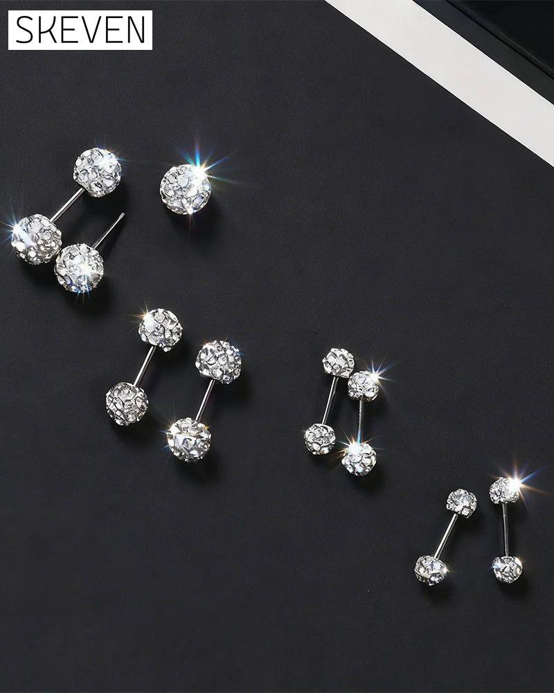 Funkelnde Diamantohrringe