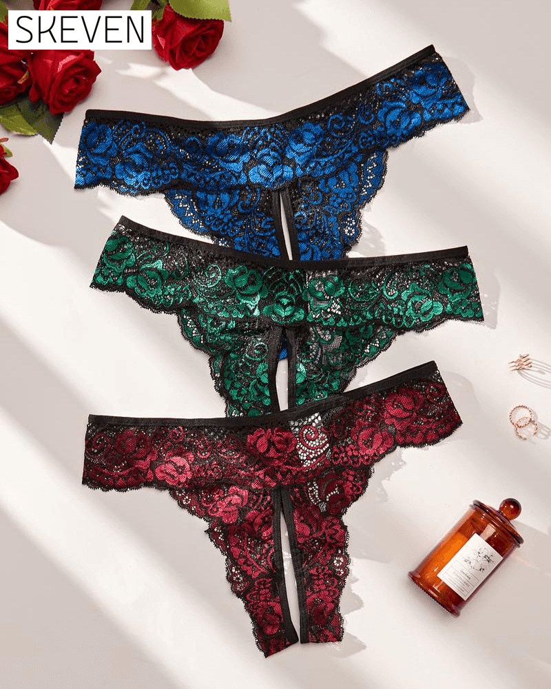 Culotte en dentelle douce, confortable et respirante pour femme, idéale en toutes saisons
