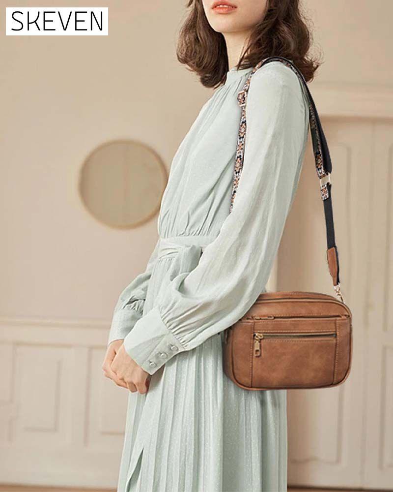 Multifunctional zipper crossbody bag