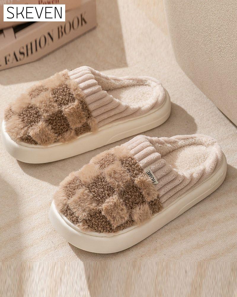 Indoor home non-slip warm slippers
