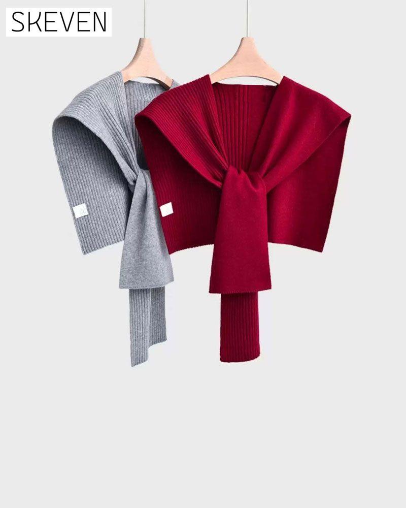 Casual Versatile Solid Color Shawl Scarf For Women