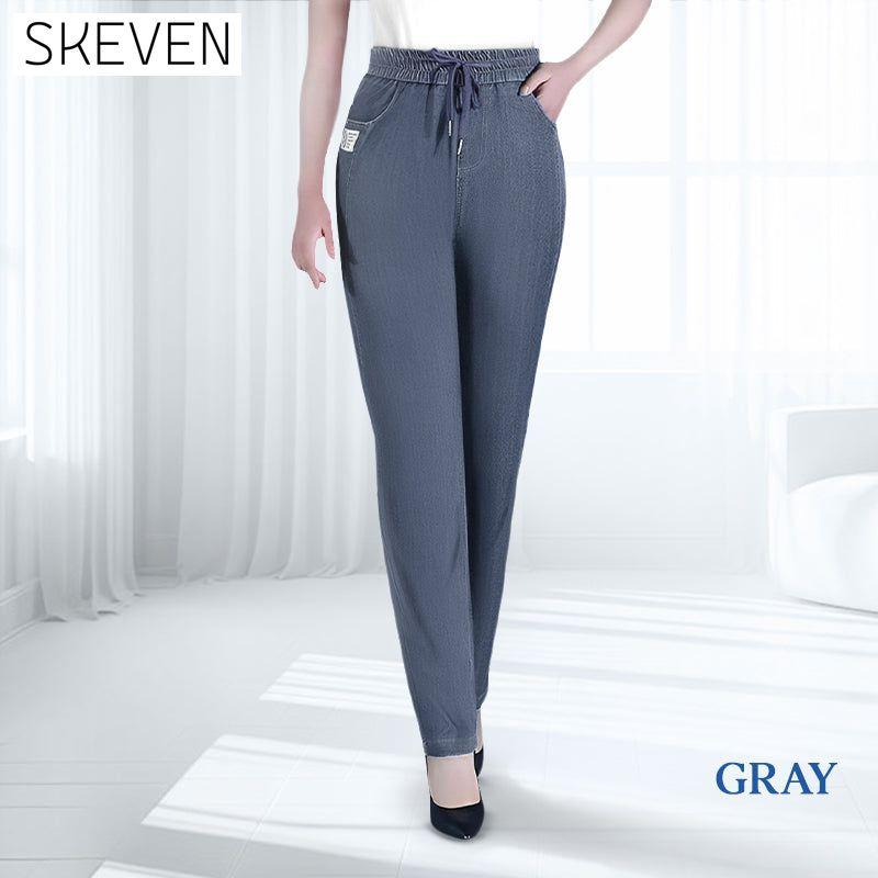 Jean mom taille haute ultra-extensible