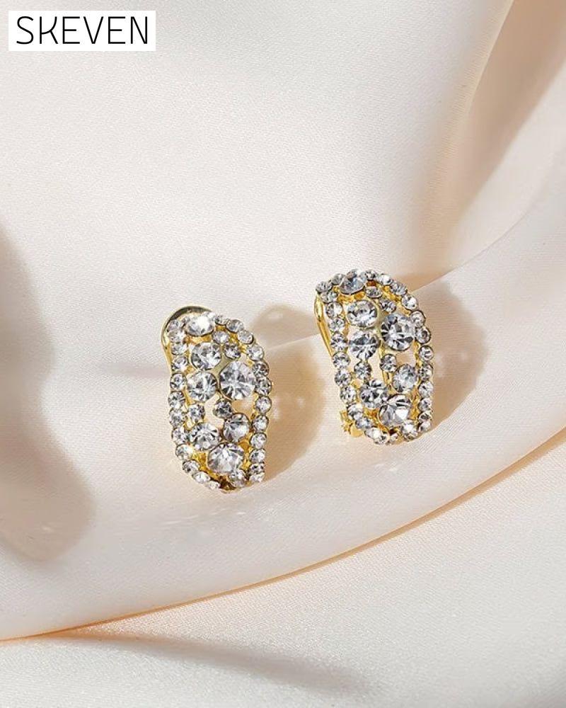 Ohrringe mit im Labor hergestellten Diamanten