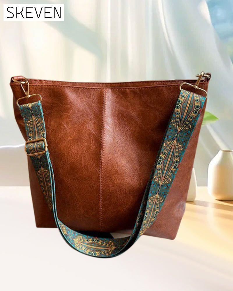 Sac seau vintage à bandoulière grande capacité