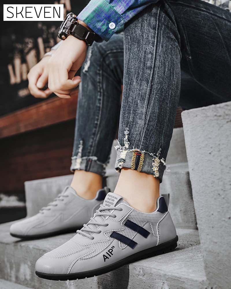 Baskets décontractées colorblock pour hommes