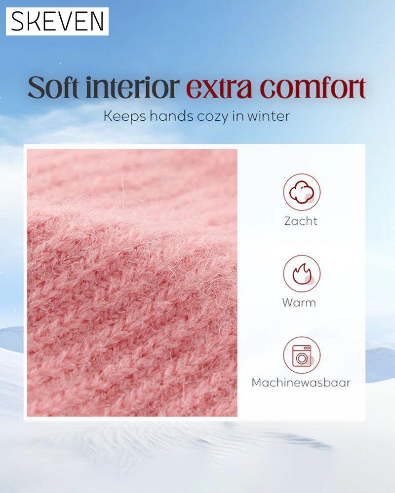 Warme Thermostrickhandschuhe für Touchscreens