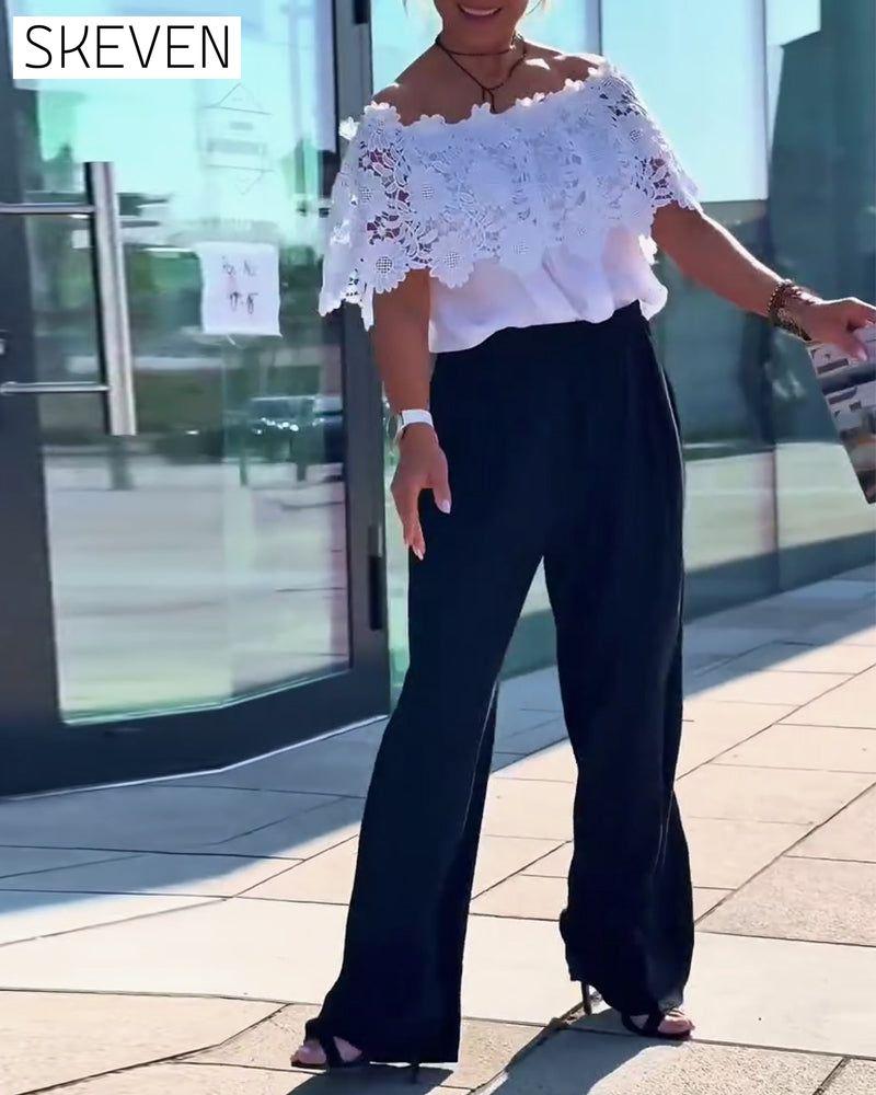 Blouse en dentelle tendance