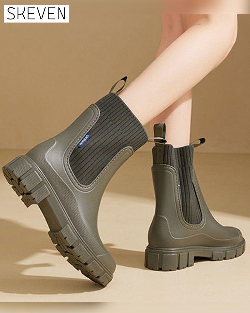 ☔️Waterproof Non-Slip Thick Sole Mid-Calf Boots