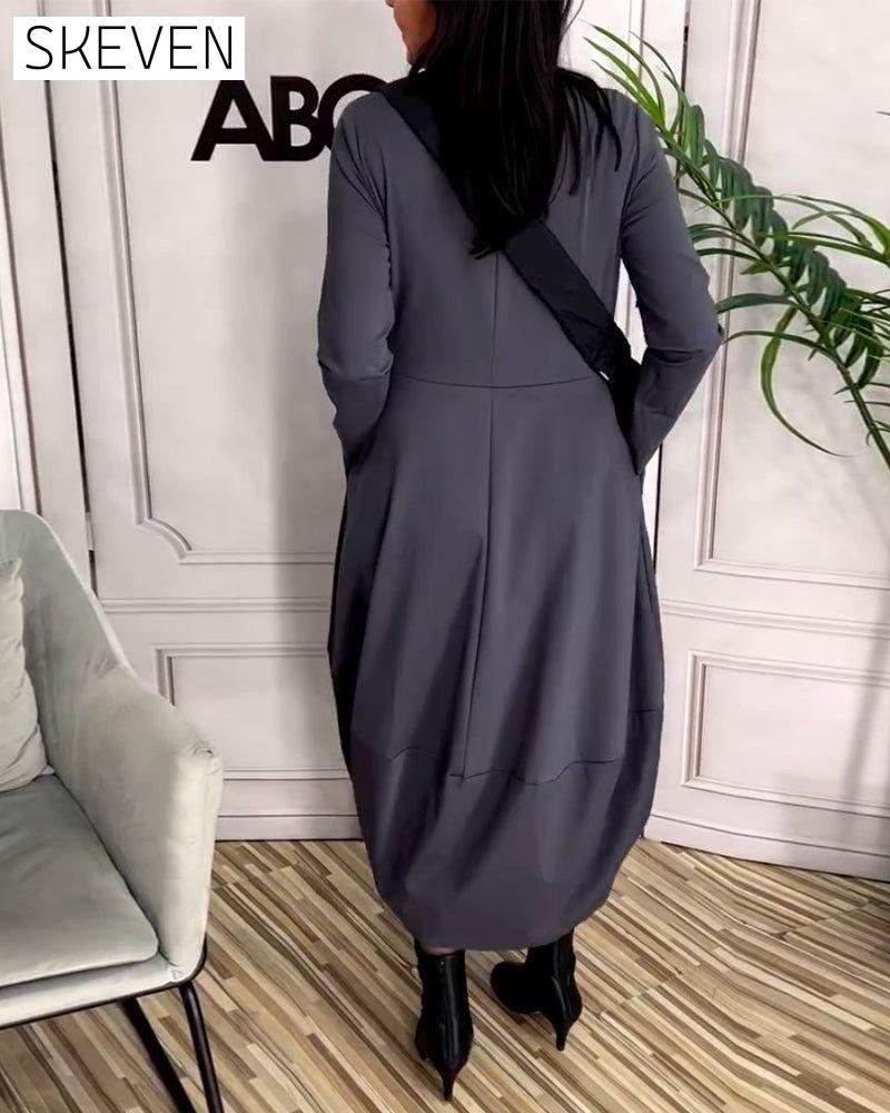 Casual crew neck dress