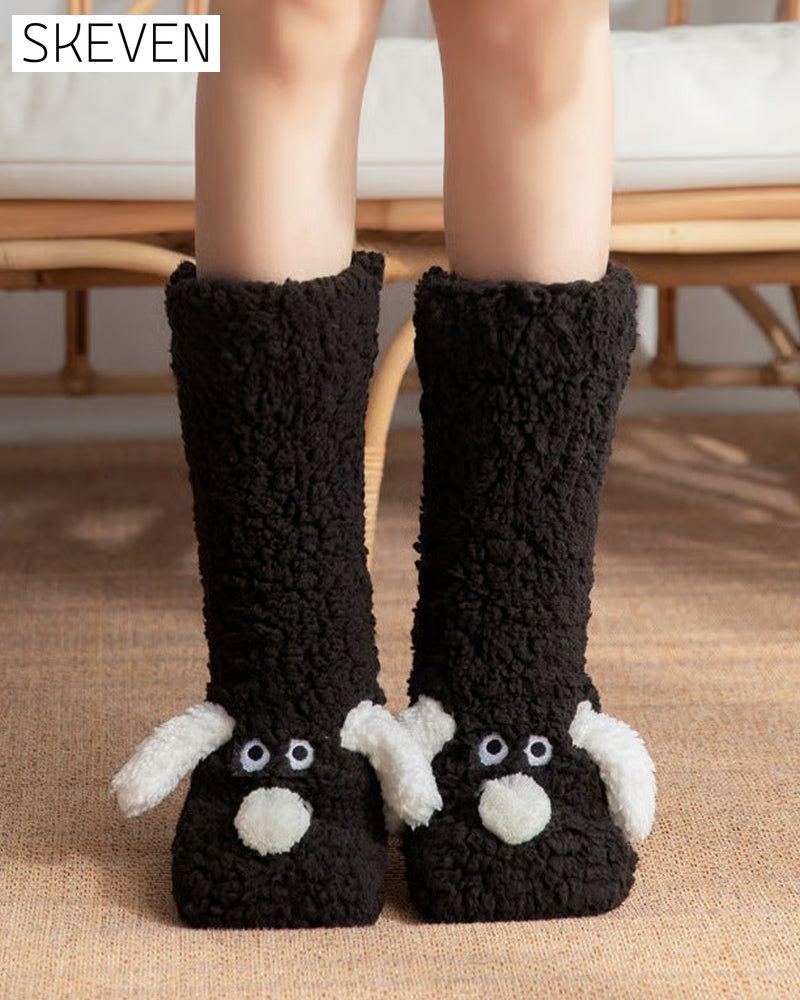 Cute Plush Dog Socks