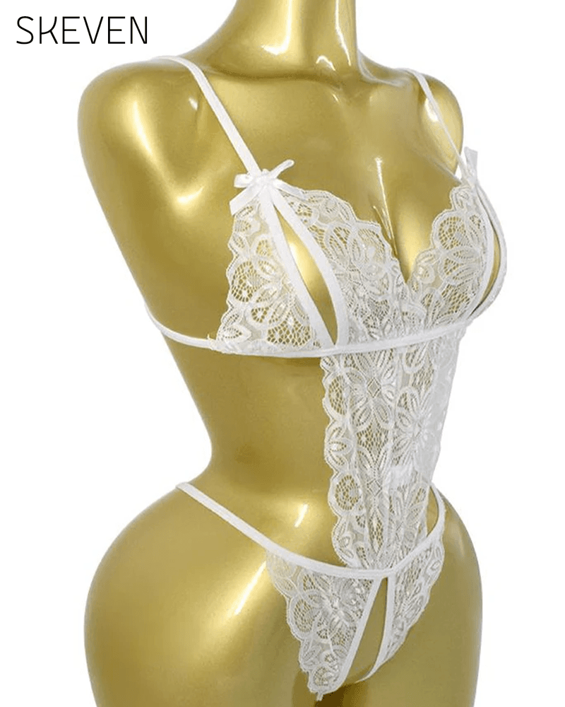 Lace Bowknot One-Piece Sexy Lingerie