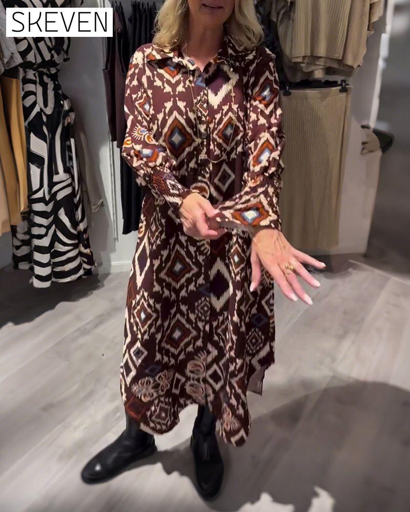 Hemdkleid mit Diamantmuster