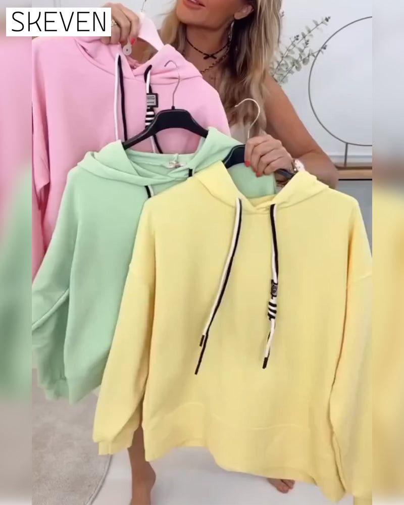 Street Style Sweatshirt Sports Two-Piece Suit
