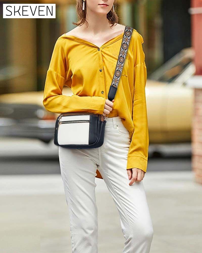 Multifunctional zipper crossbody bag