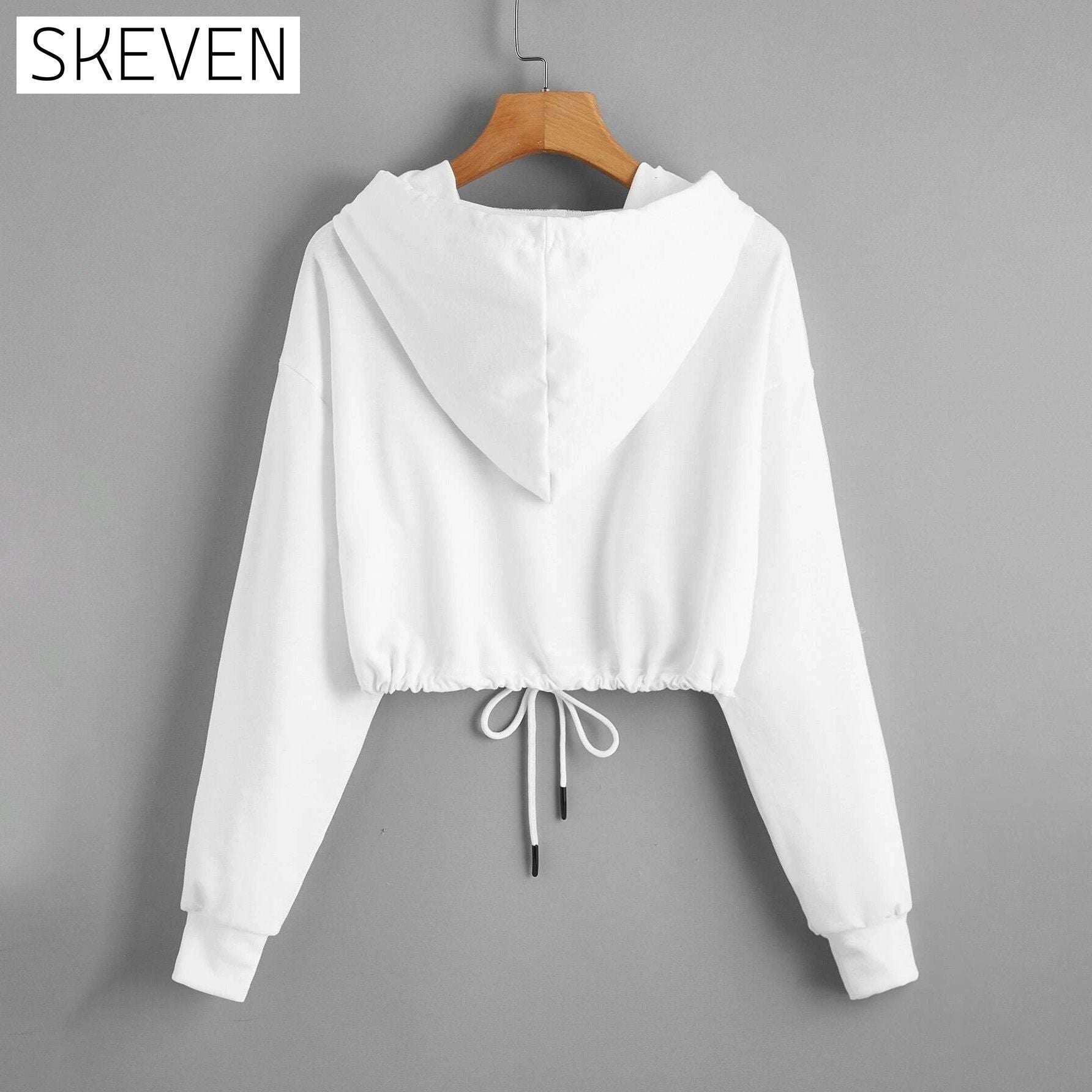 Butterfly Print Drawstring Hem Hoodie __stock:500 clothes refund_fee:800 tops