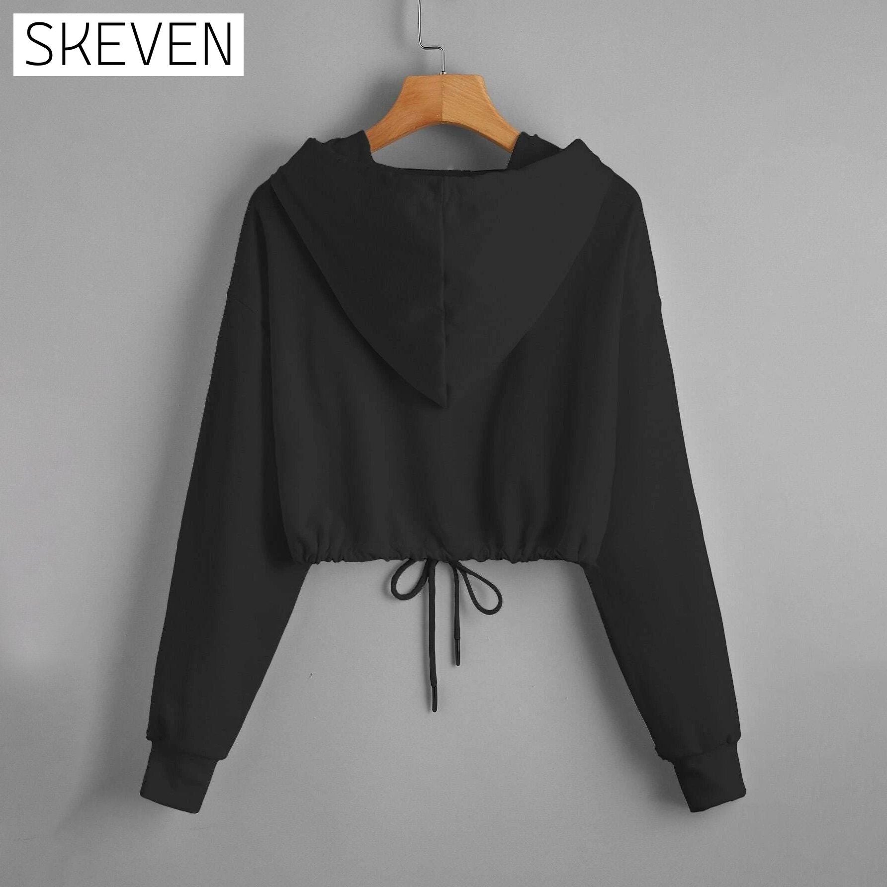 Butterfly Print Drawstring Hem Hoodie __stock:500 clothes refund_fee:800 tops