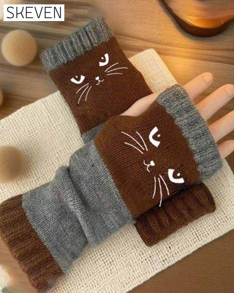 Fingerlose Katzenhandschuhe