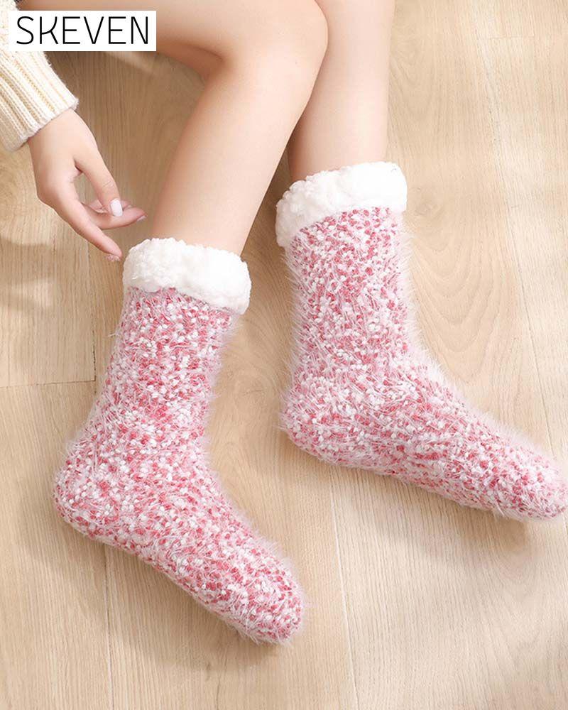 Cozy Lounge Slipper Socks with Grippers