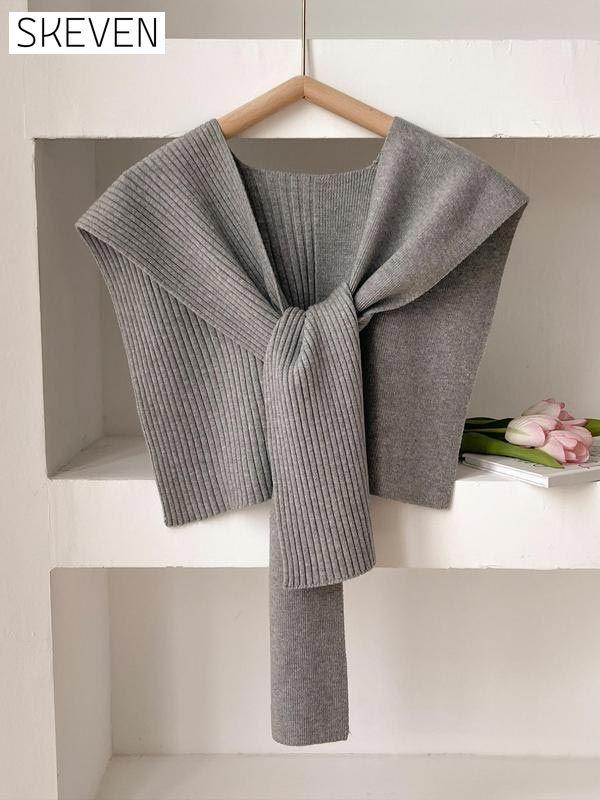 Casual Versatile Solid Color Shawl Scarf For Women