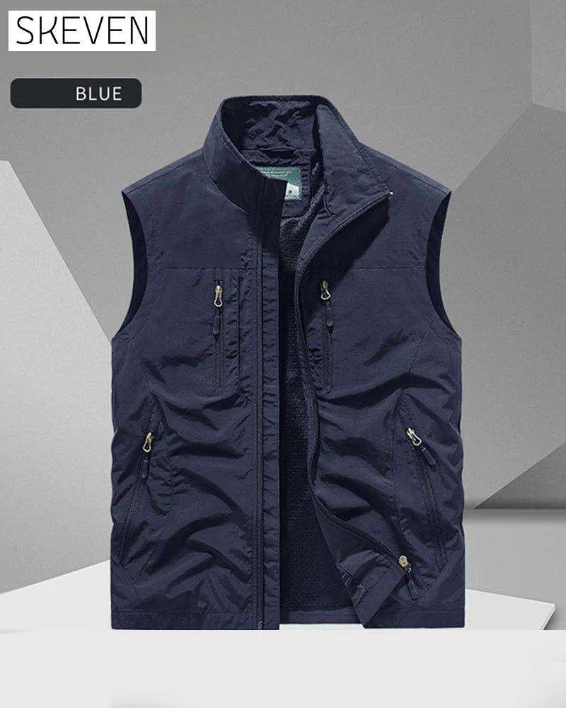 Zeitlich begrenztes Angebot – 50 % RABATT 🔥🧥 Ärmellose Herrenweste im Oversize-Schnitt mit Taschen