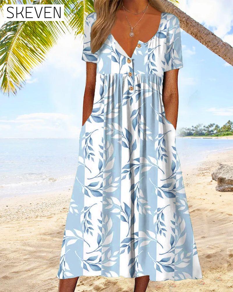 Figurbetontes Kurzarmkleid