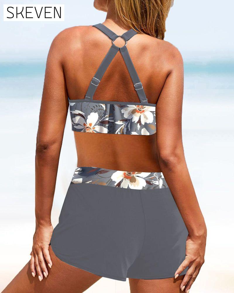 ensemble bikini à imprimé floral