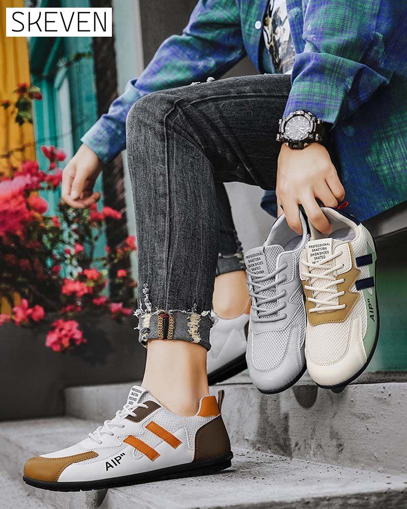 Baskets décontractées colorblock pour hommes