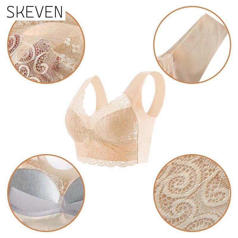 Seamless Push Up Wireless Lace Bra