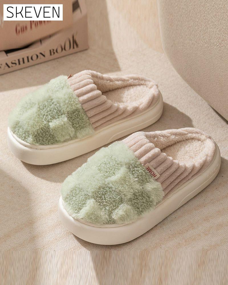 Indoor home non-slip warm slippers