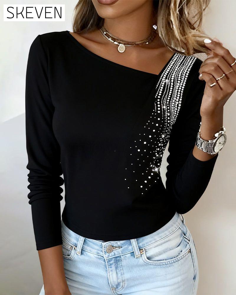 Bedrucktes Langarmshirt