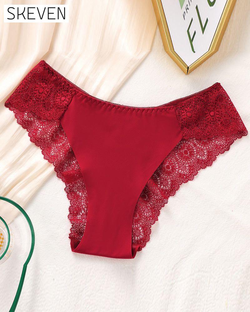 Lace Women's Contrast Lace Panty Set