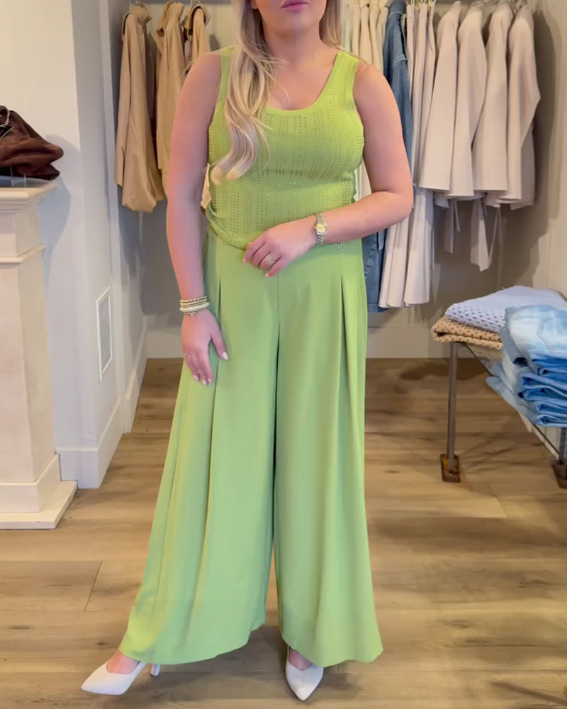 Fashion High-Waist Wide-Leg Pants