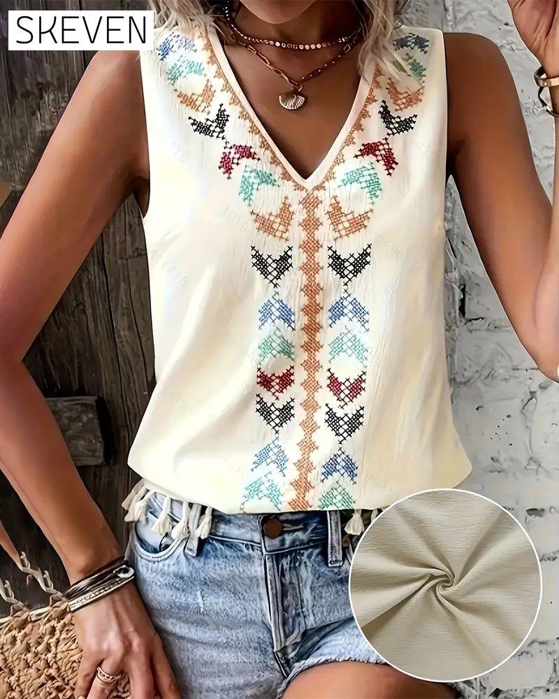Tanktop im Boho-Stil