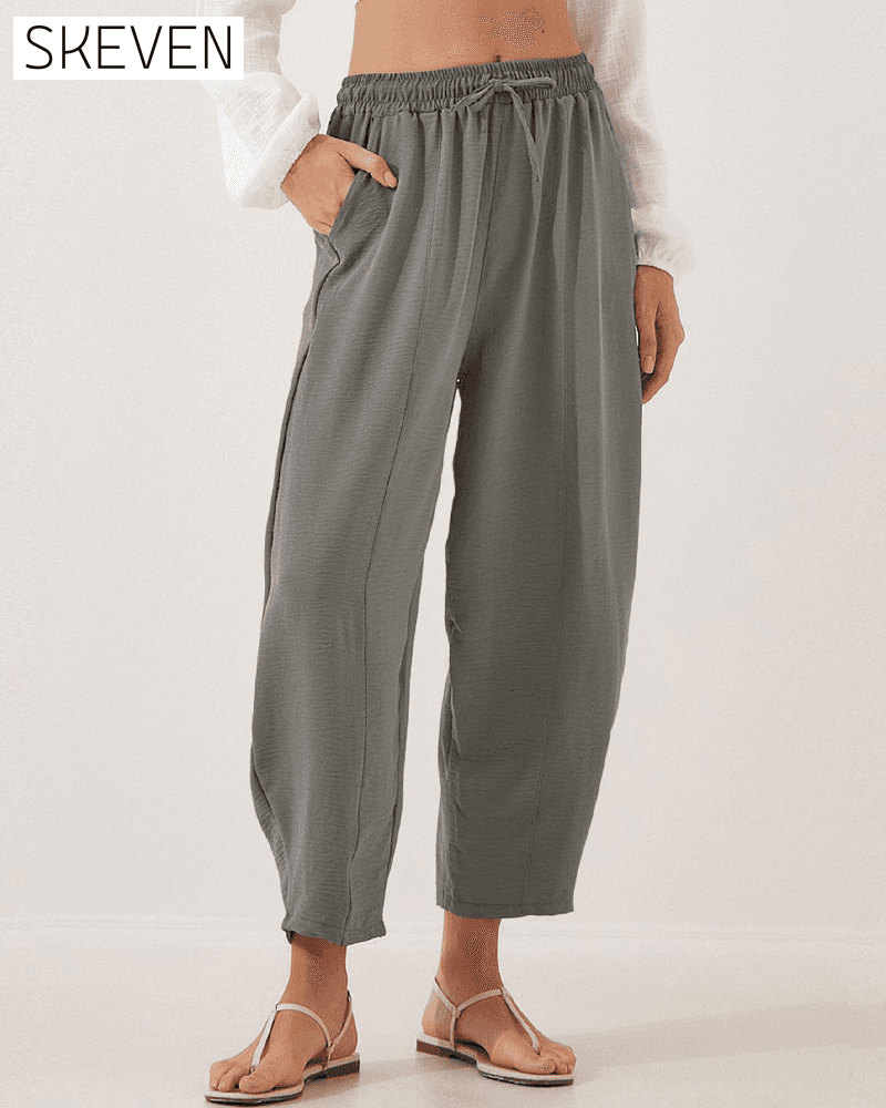 Casual Drawstring Pocket Pants