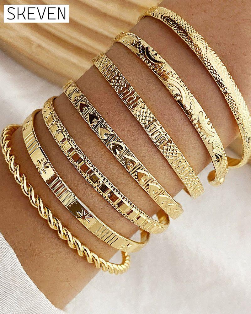 Hexagram bracelet 7-piece set