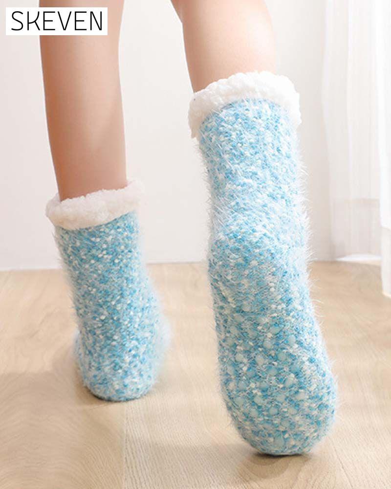 Cozy Lounge Slipper Socks with Grippers