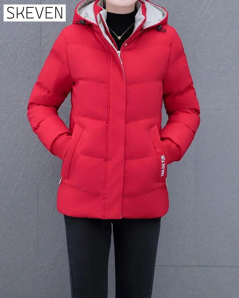 Casual Solid Color Warm Hooded Jacket