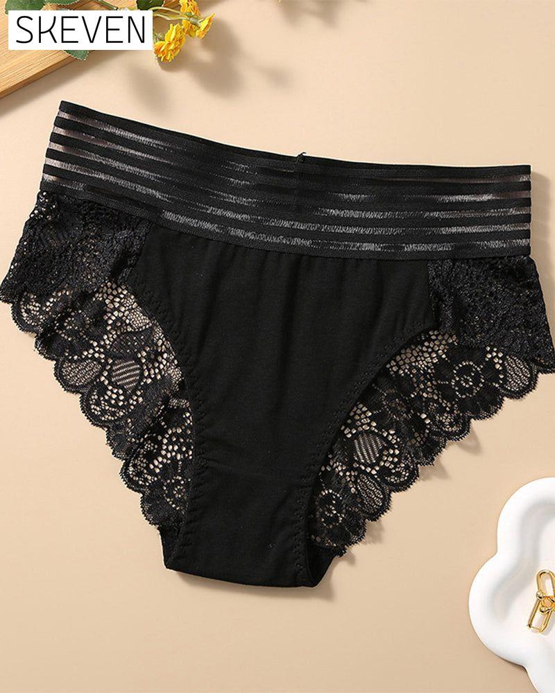 Wide Waist Lace Panties
