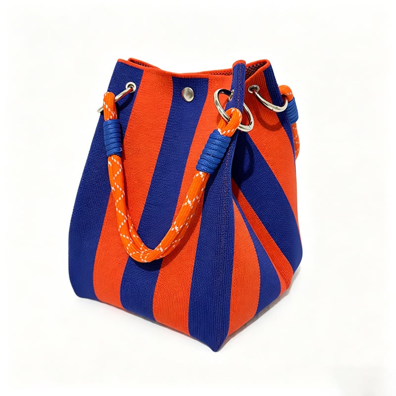 Mini Knit Bucket Tote Bag