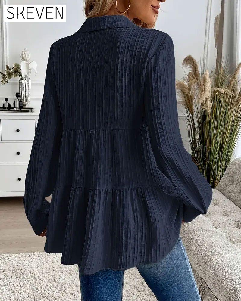 Elegantes Hemd mit Reverskragen