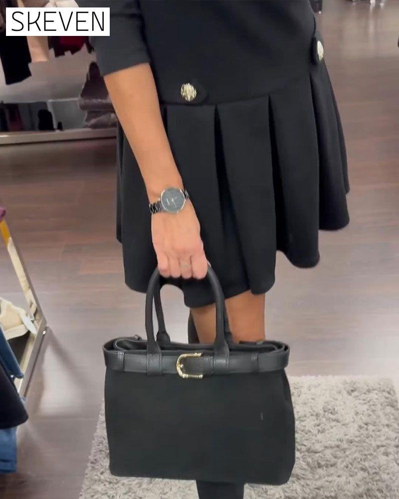 Elegant Slimming Pleated Dress