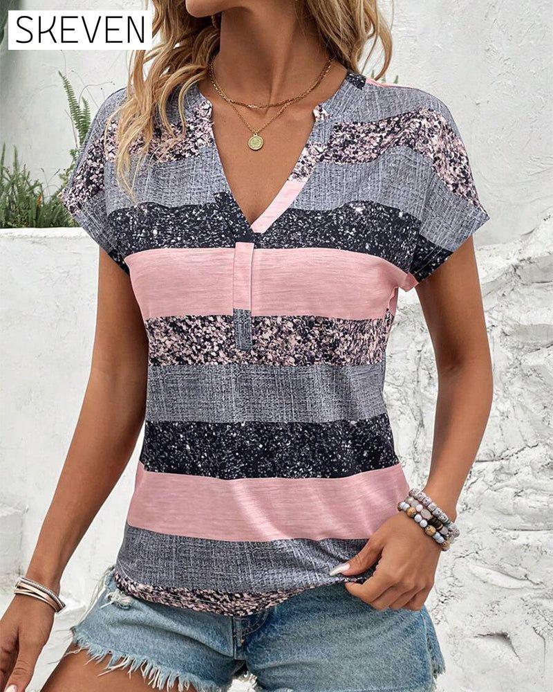 V-Neck Short-Sleeved T-Shirt