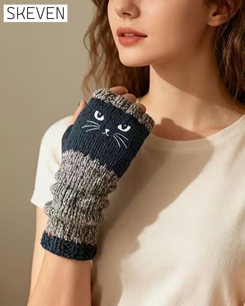 Fingerlose Katzenhandschuhe