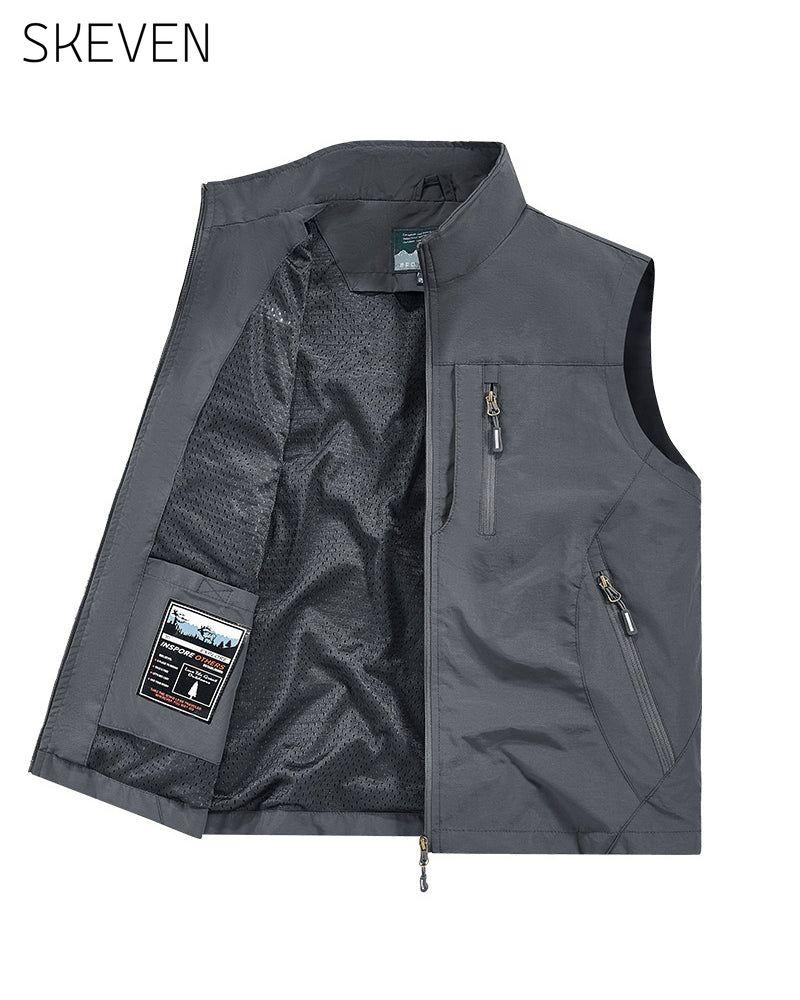 Zeitlich begrenztes Angebot – 50 % RABATT 🔥🧥 Ärmellose Herrenweste im Oversize-Schnitt mit Taschen