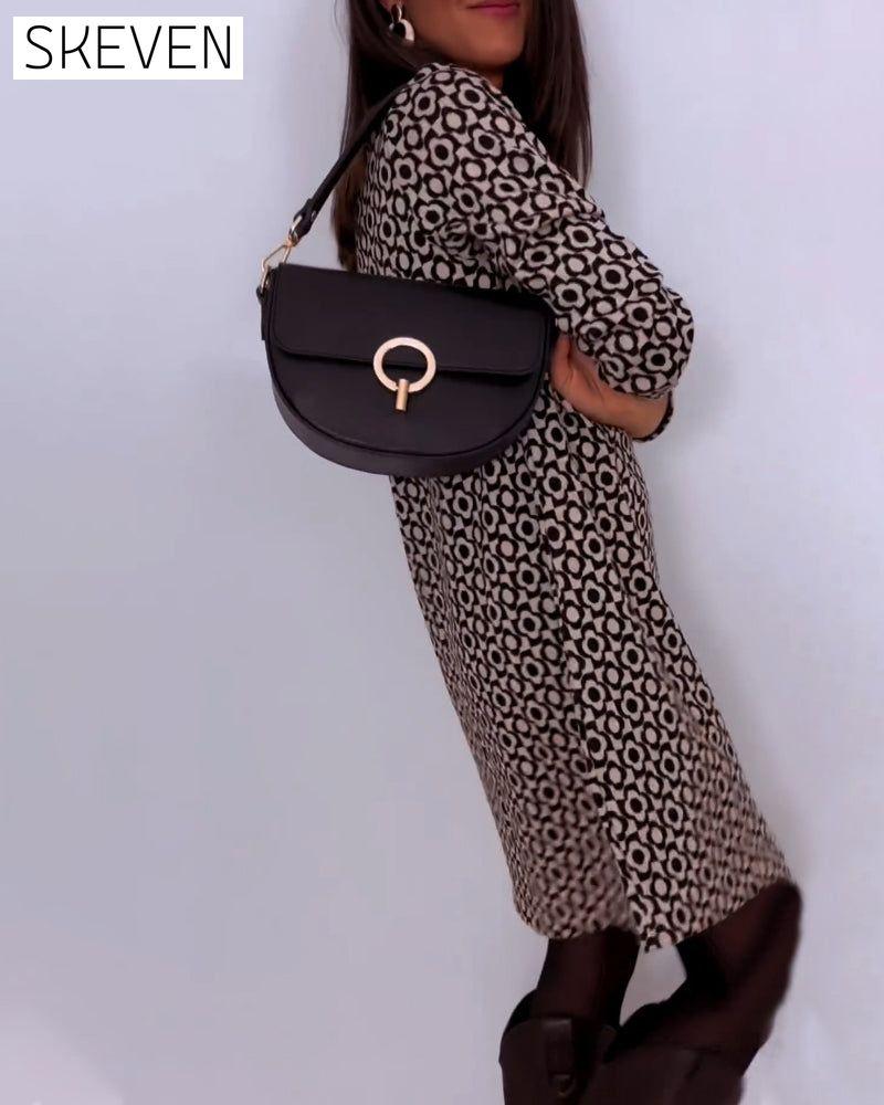 Commuting casual long sleeve dress