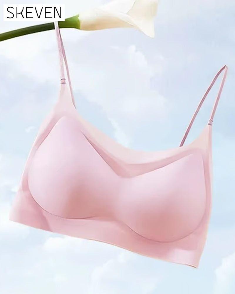 Soutien-gorge ultra-fin, sans coutures, en soie glacée, ultra confortable.