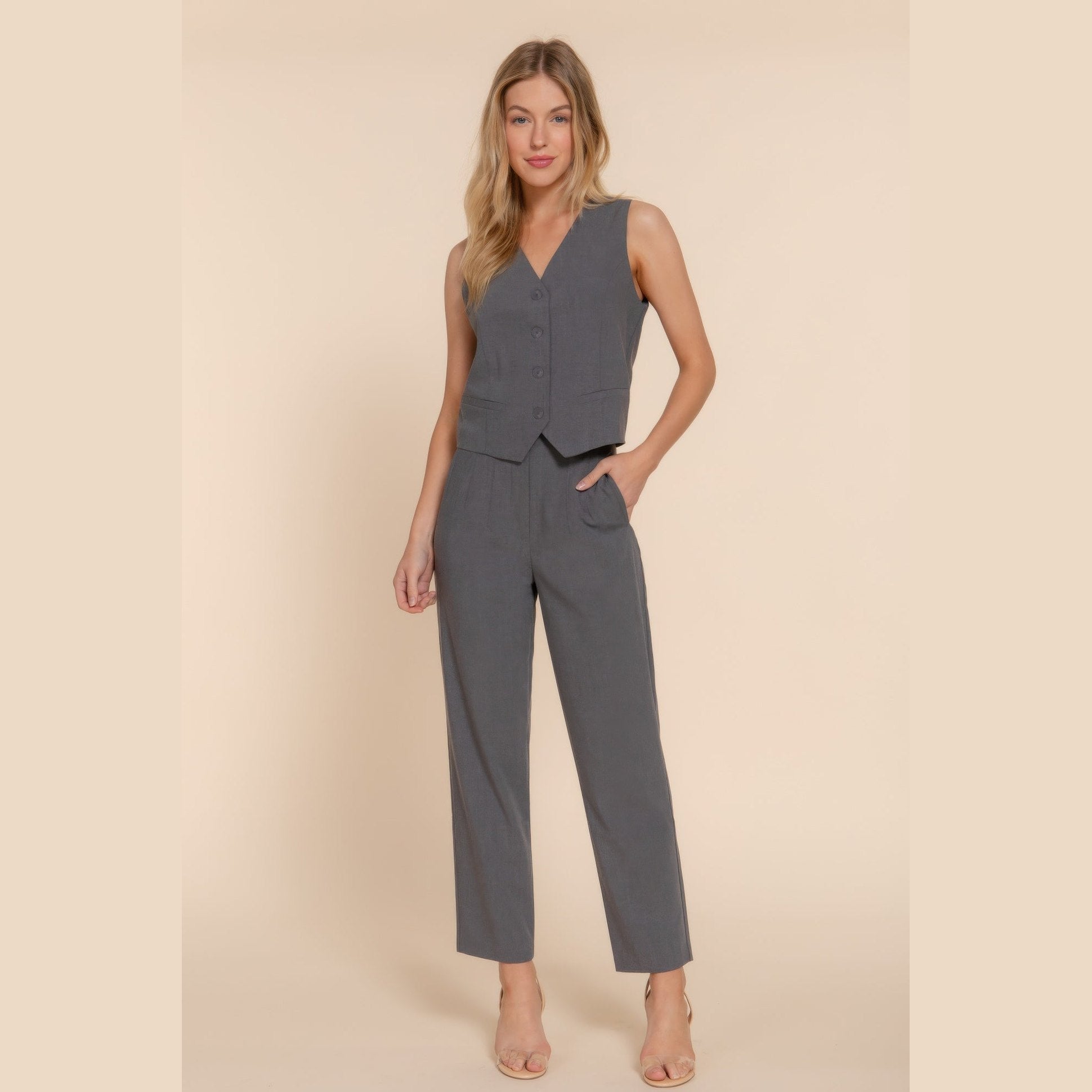 VacationGrabs Chic High Waisted Dress Pants for Women